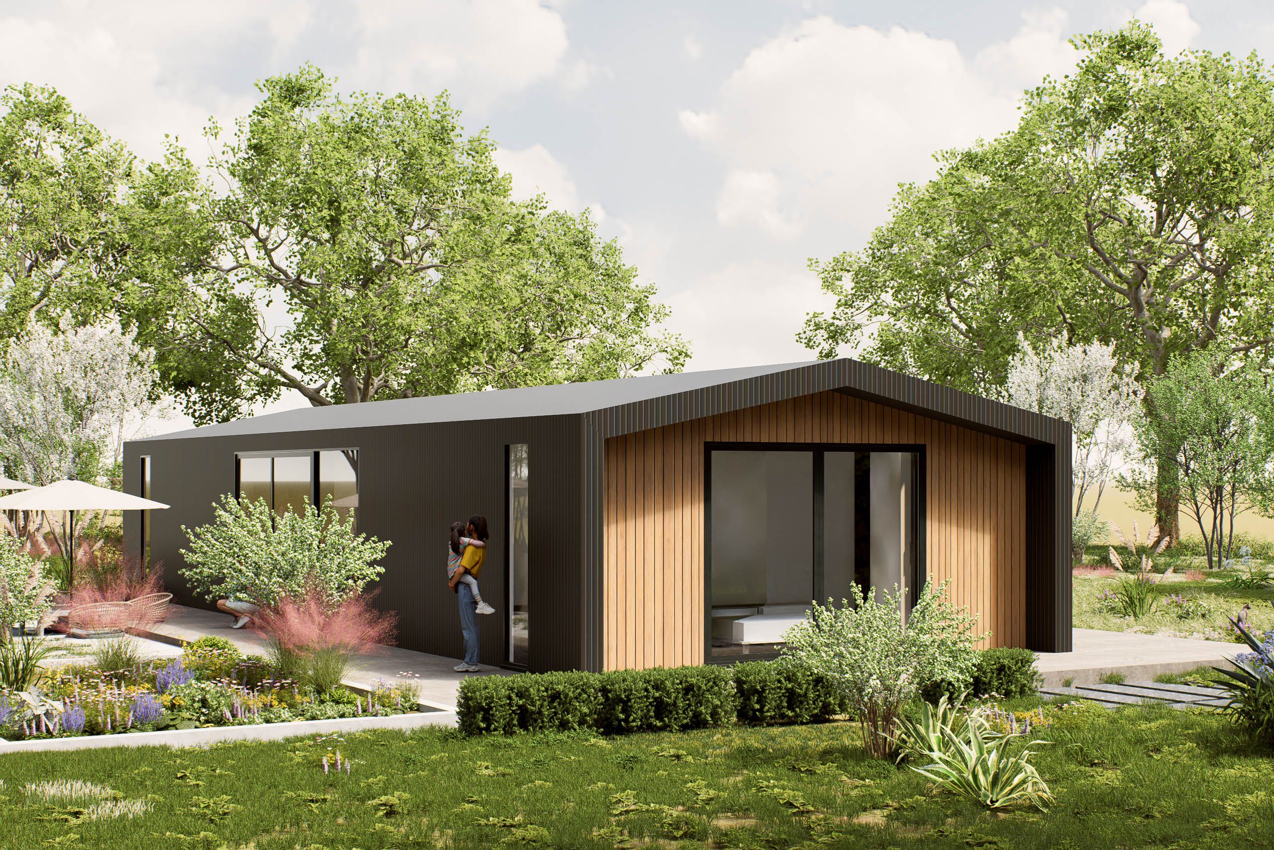 Mantelzorgwoning model Tavero buitenkant Villea Wijk en Aalburg