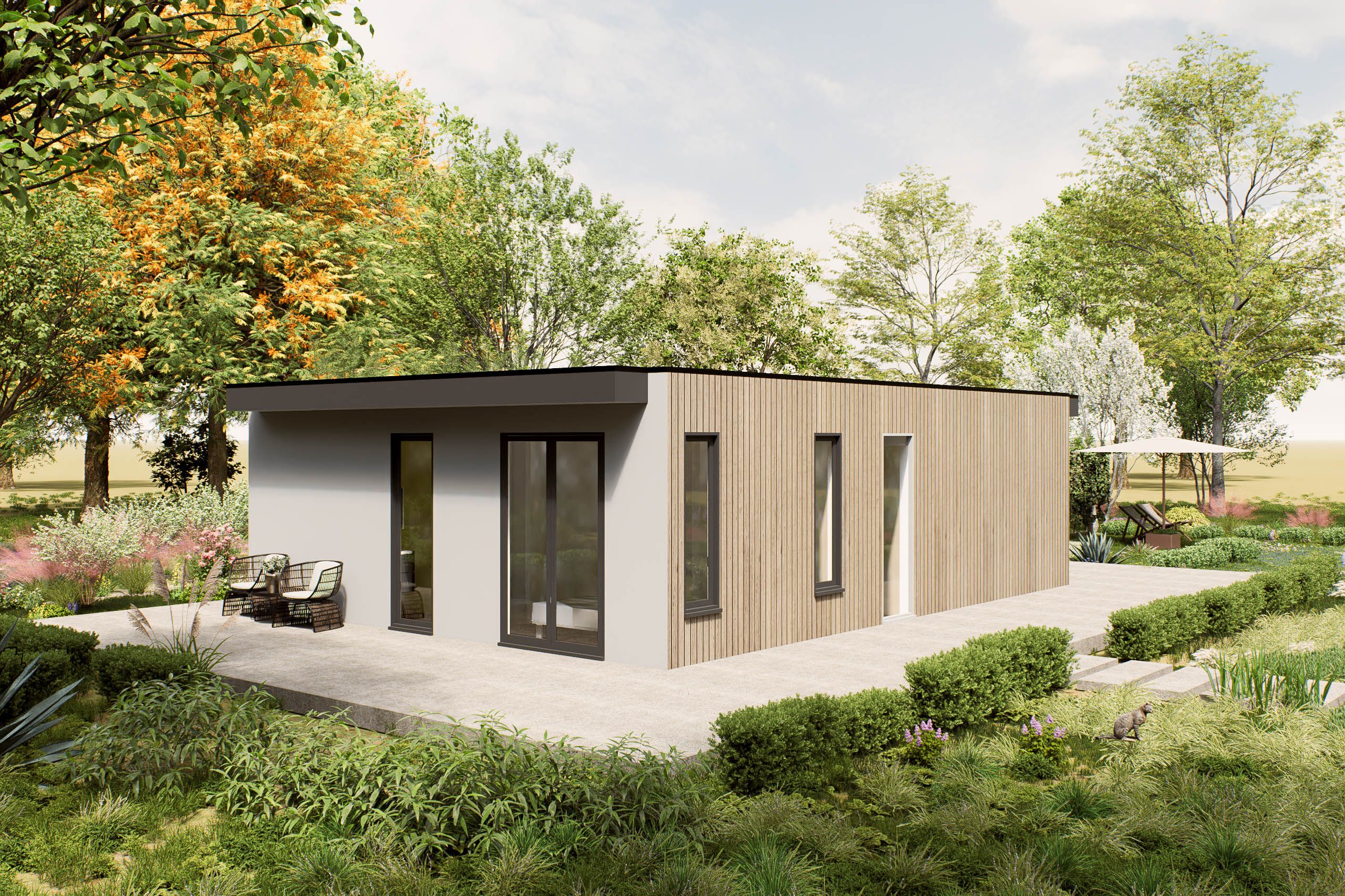 Mantelzorgwoning model Silvano buitenkant Villea Wijk en Aalburg