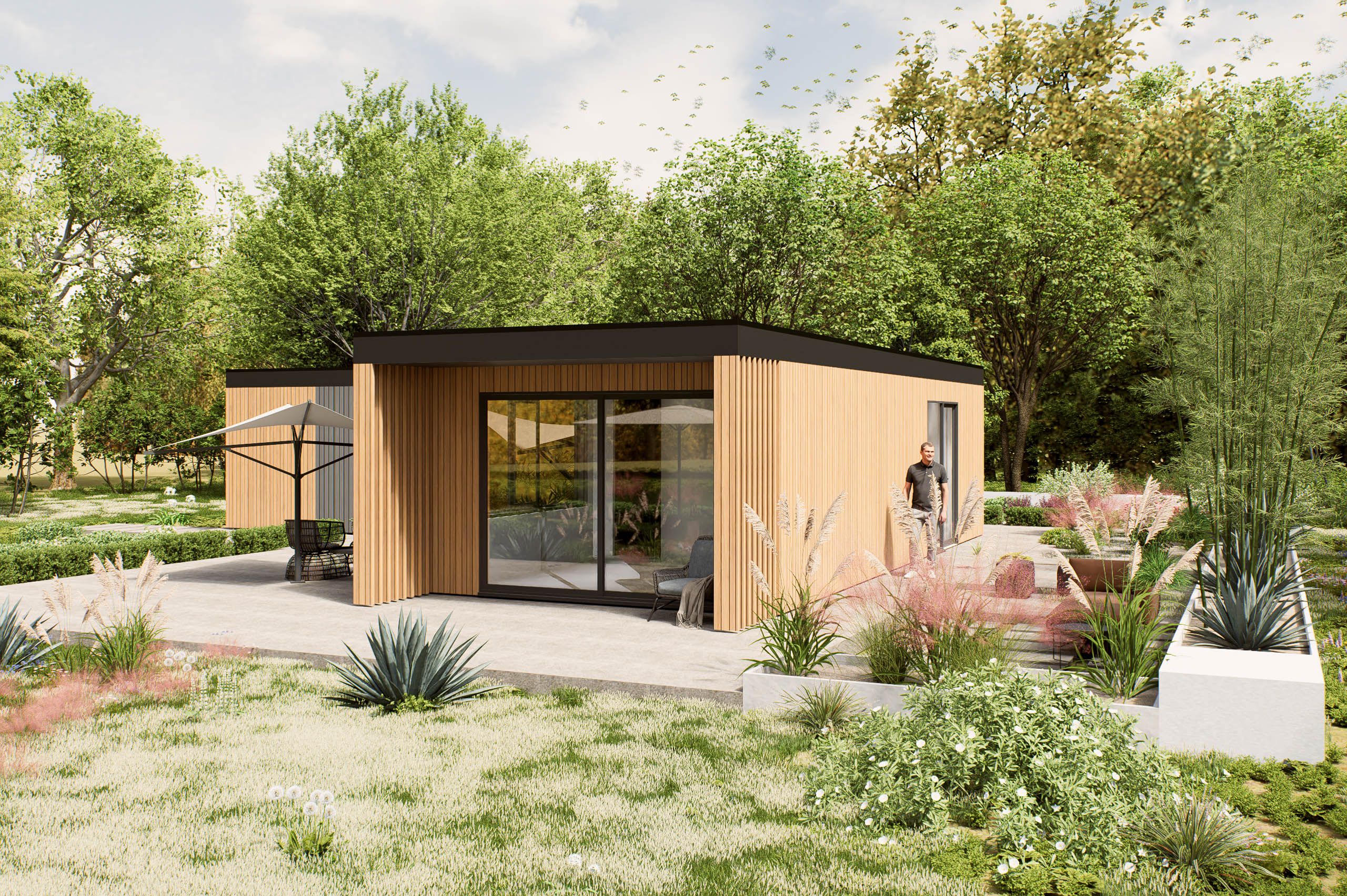 Mantelzorgwoning model Nevira buitenkant Villea Wijk en Aalburg