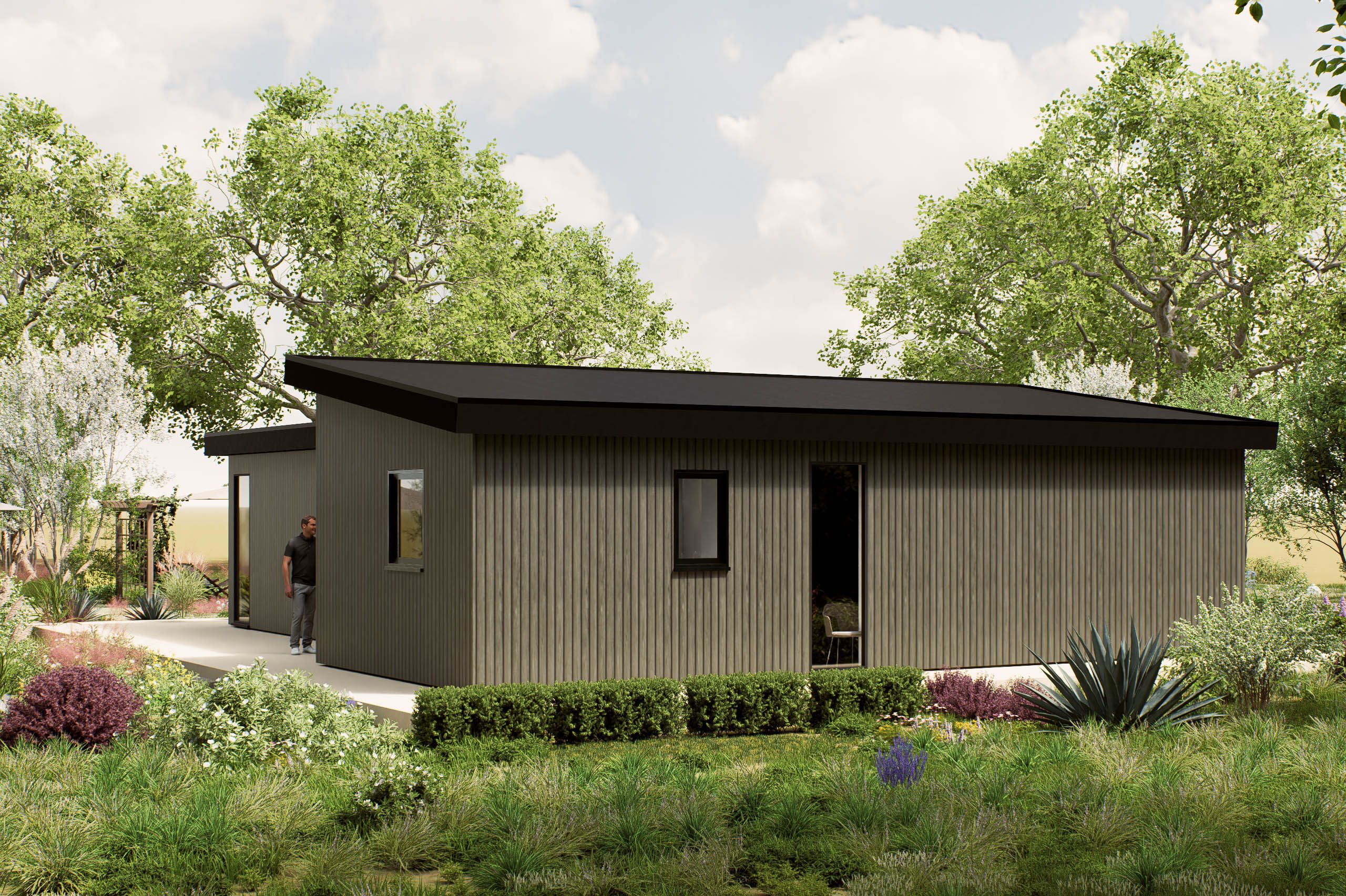 Mantelzorgwoning model Cayano zijkant Villea Wijk en Aalburg