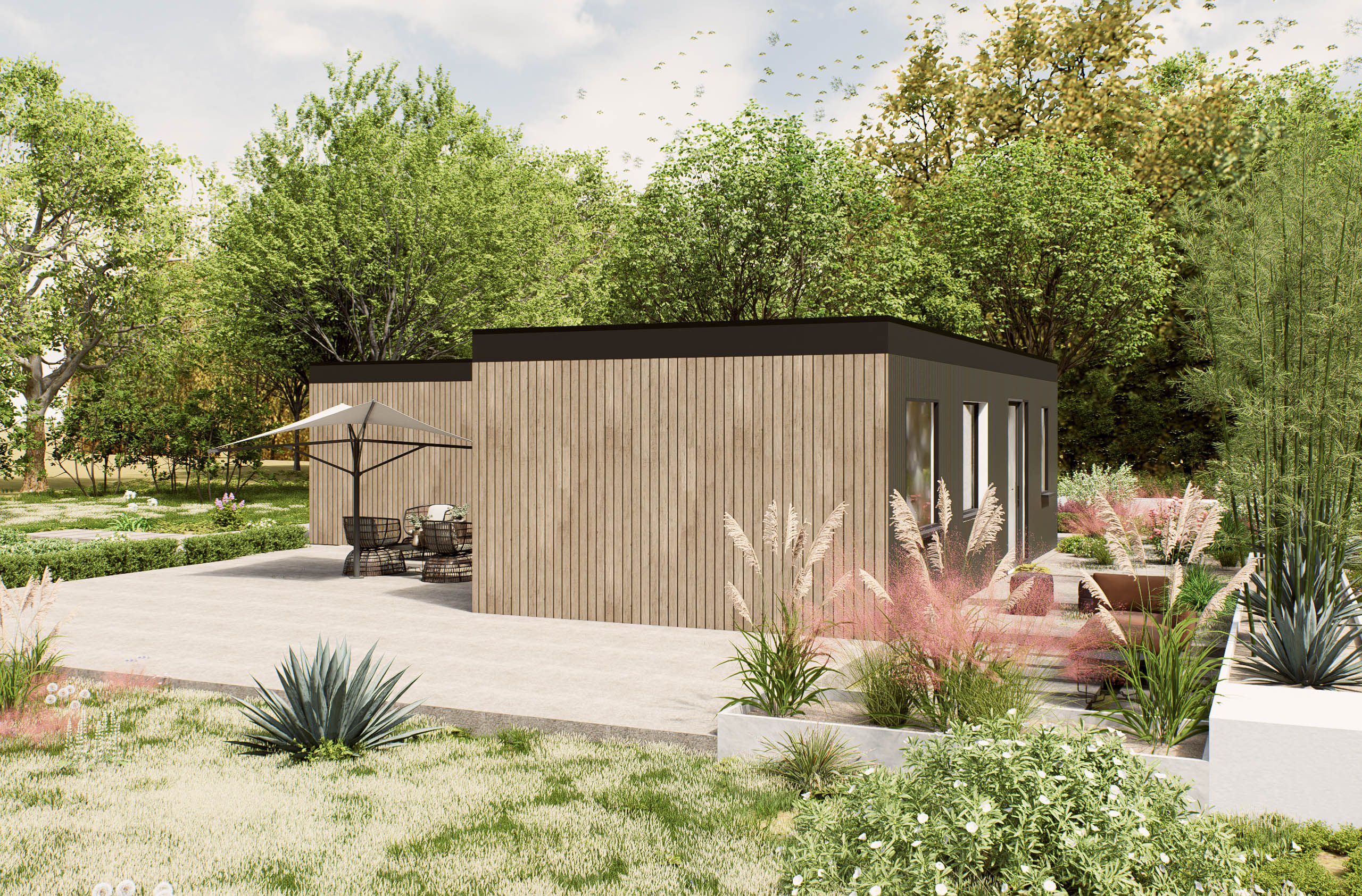 Mantelzorgwoning model Minaro buitenkant Villea Wijk en Aalburg