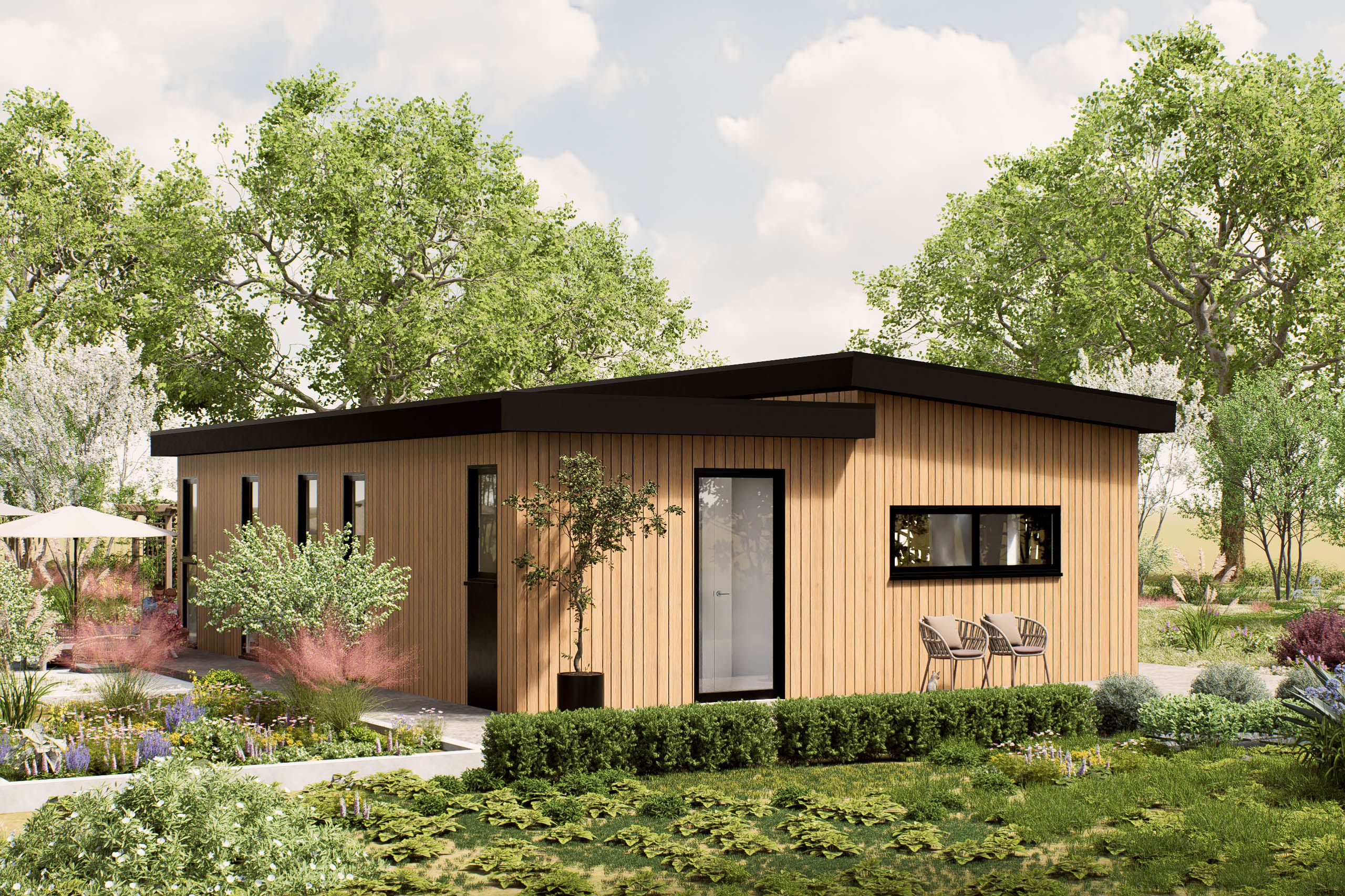 Mantelzorgwoning model Lureta buitenkant Villea Wijk en Aalburg