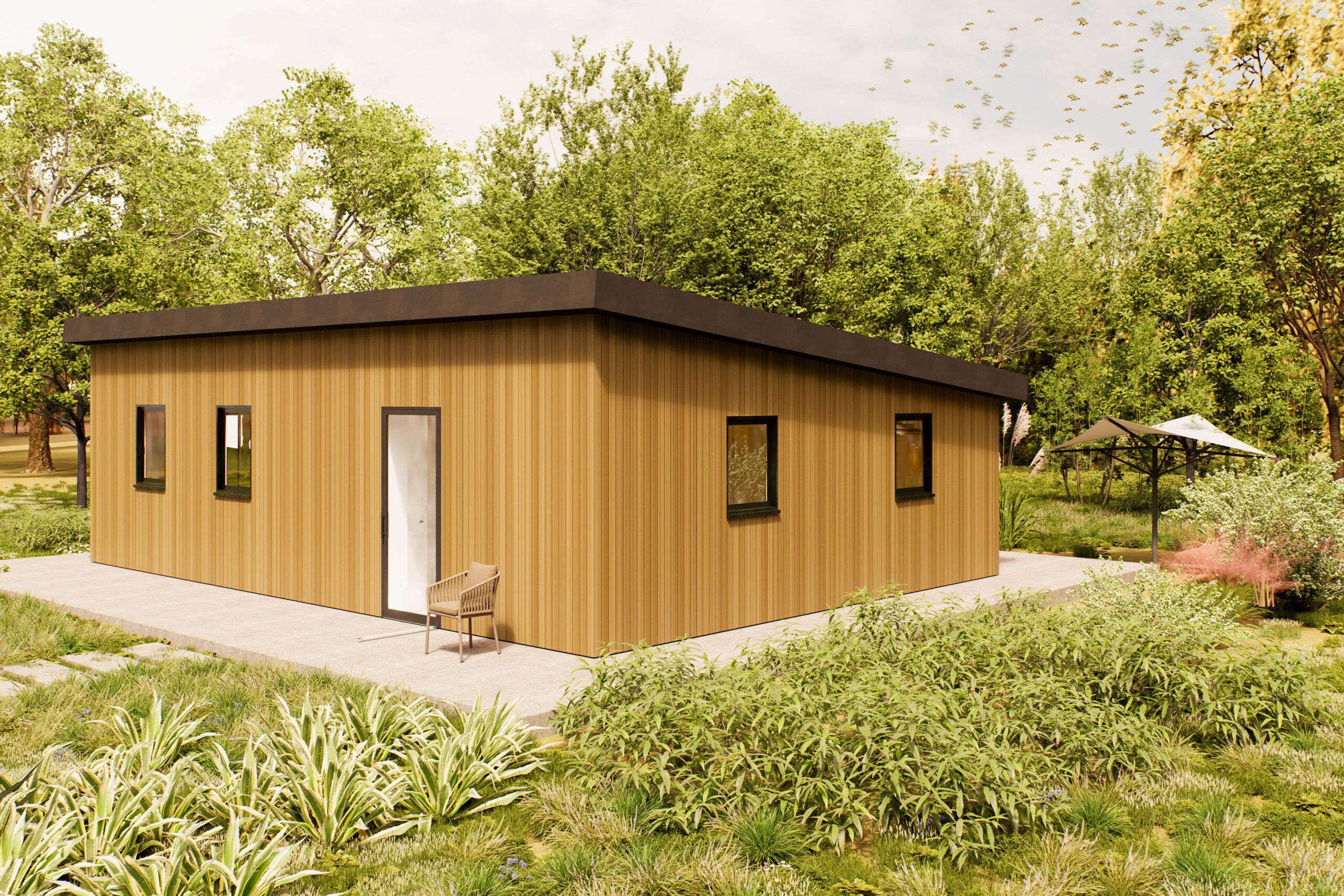 Mantelzorgwoning model Vialto buitenkant Villea Wijk en Aalburg