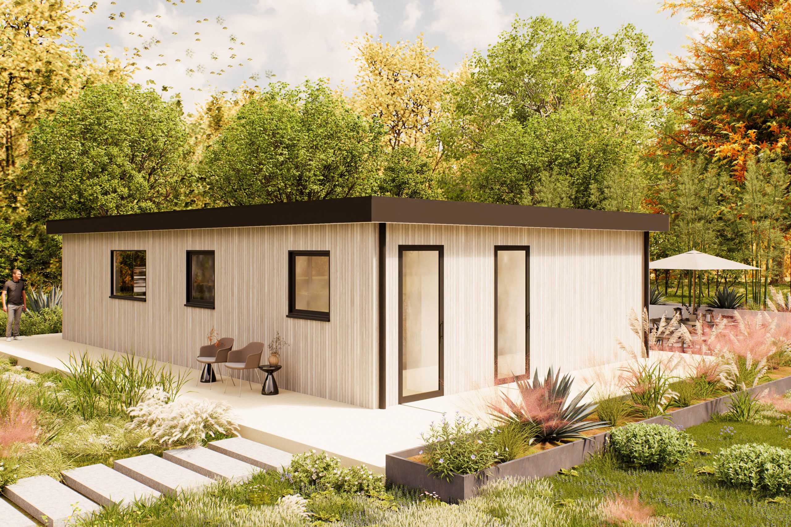 Mantelzorgwoning model Verdea buitenkant Villea Wijk en Aalburg