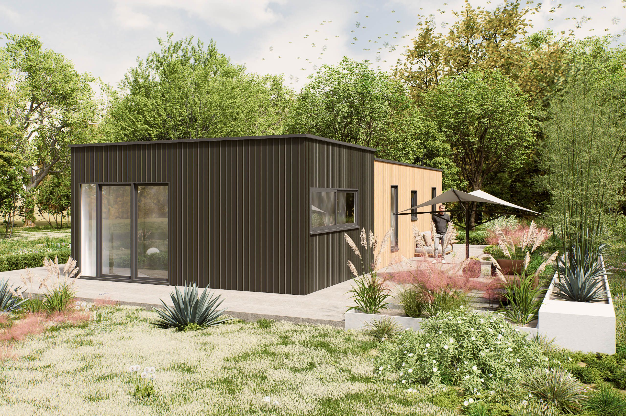 Mantelzorgwoning model Orvella buitenkant Villea Wijk en Aalburg