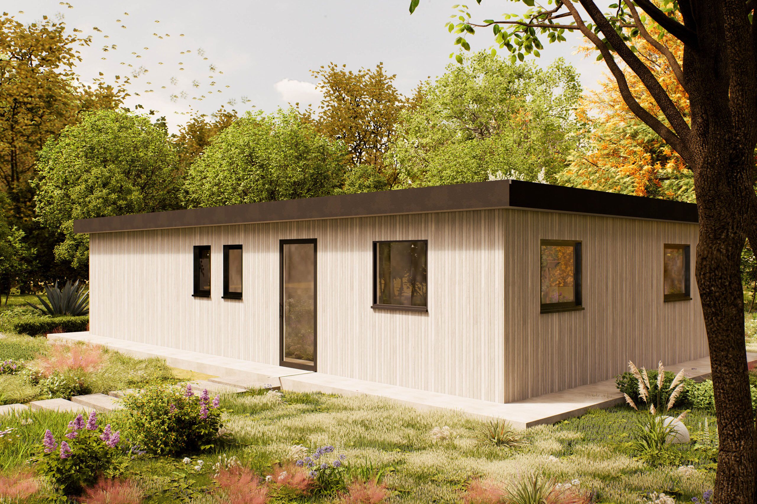 Mantelzorgwoning model Elaris buitenkant Villea Wijk en Aalburg