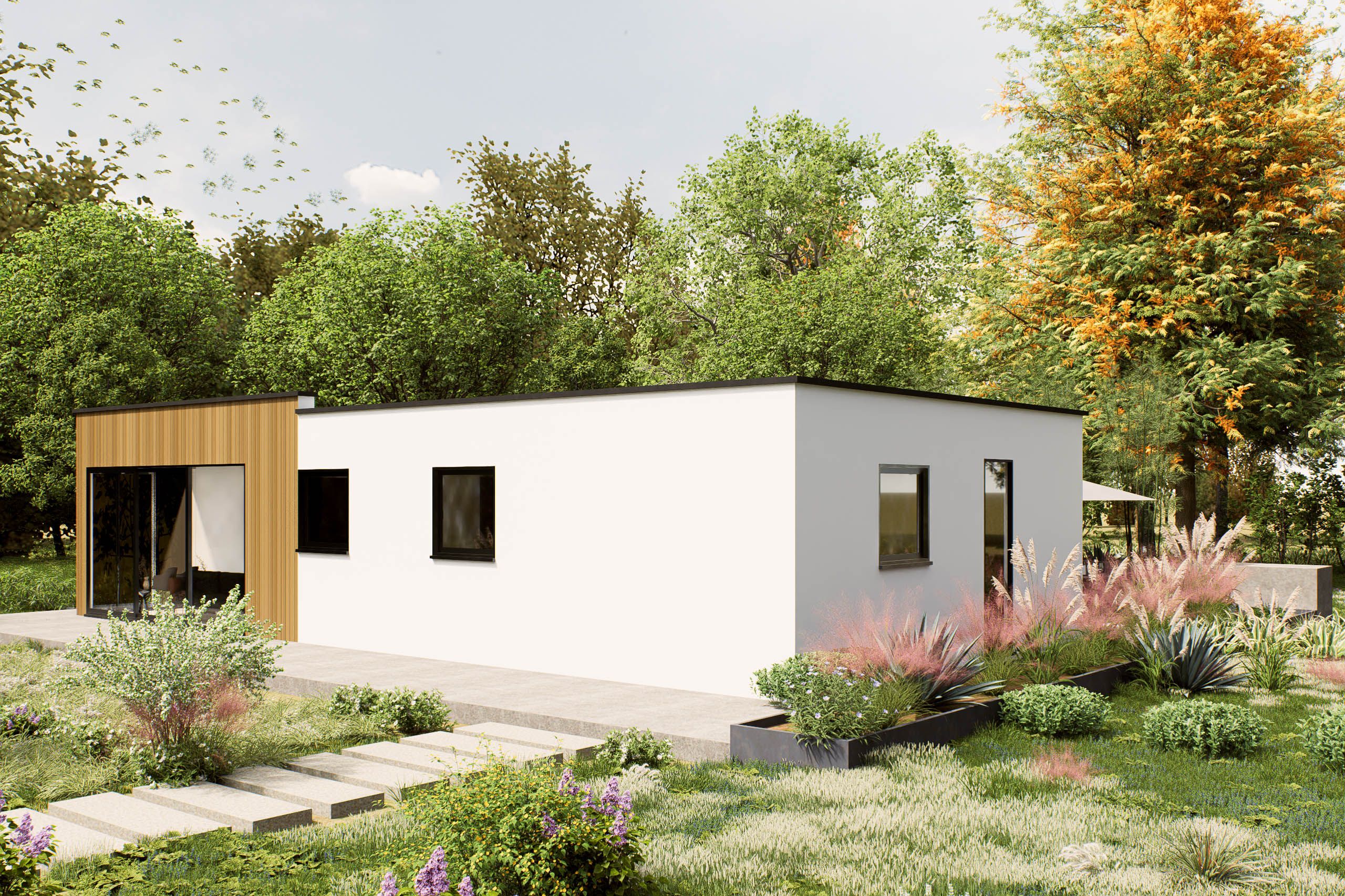 Mantelzorgwoning model Serano buitenkant Villea Wijk en Aalburg