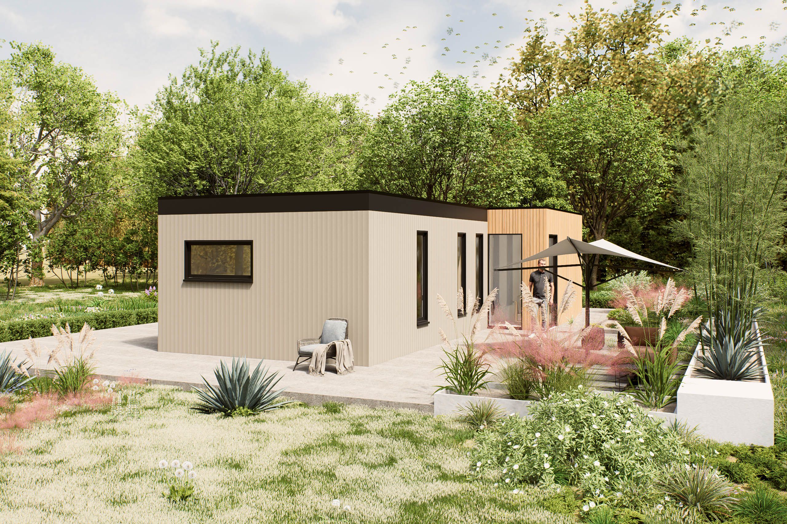 Mantelzorgwoning model Velano buitenkant Villea Wijk en Aalburg