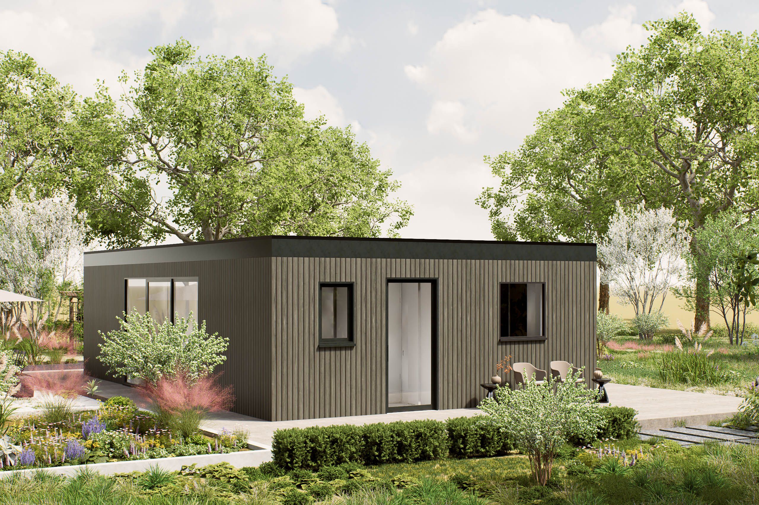 Mantelzorgwoning model Bellora buitenkant Villea Wijk en Aalburg