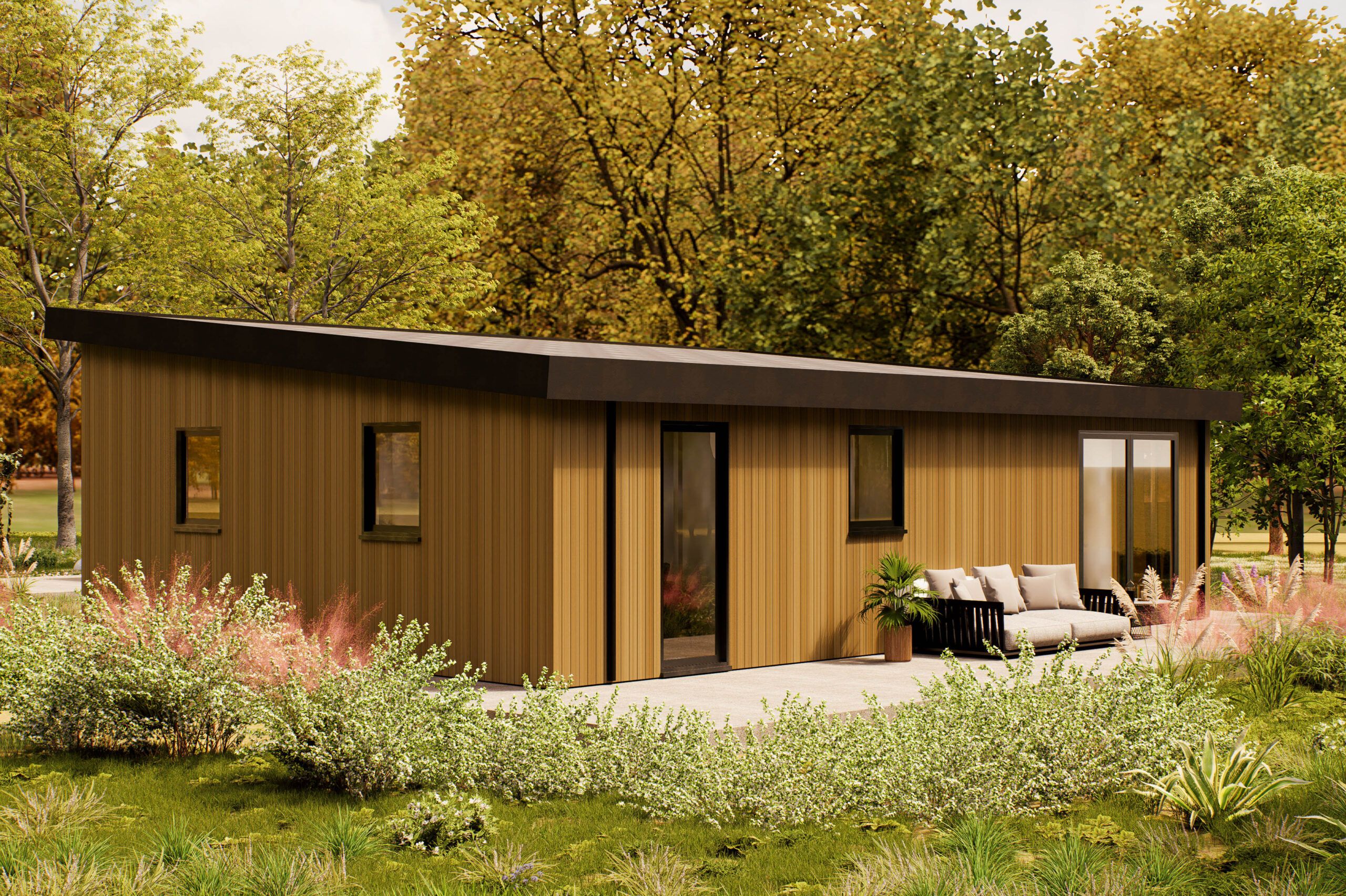 Mantelzorgwoning model Vialto zijkant Villea Wijk en Aalburg