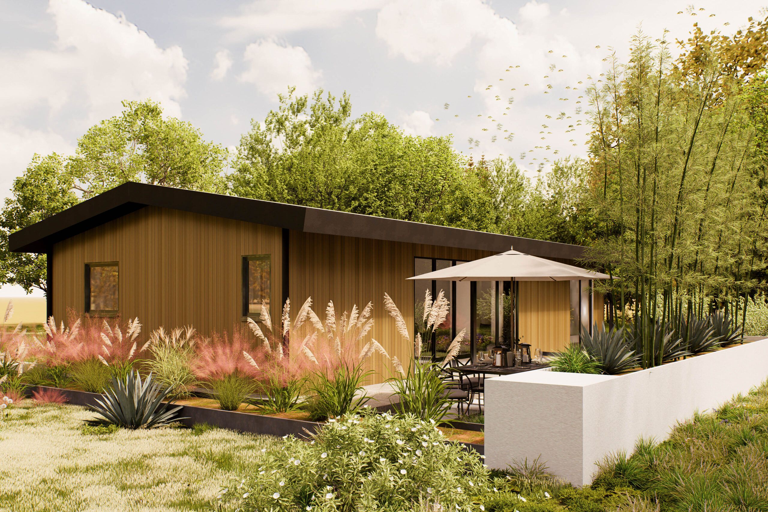 Mantelzorgwoning model Valiera Zadeldak buitenkant Villea Wijk en Aalburg