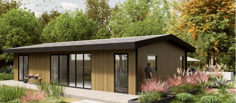 Mantelzorgwoning model Valiera Zadeldak Voorkant