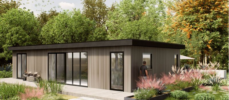 Mantelzorgwoning model Valiera Plat dak Voorkant