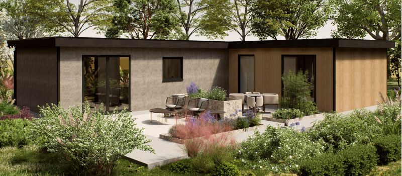 Mantelzorgwoning model Fenara Voorkant